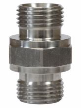 Dubbele nippel 1/2"BU RVS